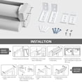 thumbnail image 3 of LUCKUP Cordless Zebra Blinds Roller Shades for Window-Dual Layer Sheer Blinds Light Control with Valance Day Night Privacy Light Filtering Fabric, 22, 3 of 7