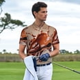 thumbnail image 3 of Logiee Coffee Beans Chocolate Splash Print Mens Polo Shirts,Mens Golf Polo Shirts,Short Sleeve Casual Polo Shirts for Men,Summer Fashion Beach Shirts-XX-Large, 3 of 6