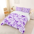 thumbnail image 2 of Erosebridal Kawaii Bow Tie Full Size Comforter Sets 3 Pieces,Purple Princess Bow Knot Bedding Sets,Luxury Bedroom Decor, 2 of 6