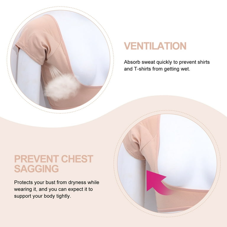 Underarm Sweat Pads Sports Bras Deodorant Summer Tanks for Women Women's  Girl Child Absorbent Vest Polyester Cotton