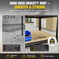 thumbnail image 6 of Nnovaroom Heavy Duty Garage Shelving Unit, Adjustable Metal Storage Shelves, 2400Lbs,5-Tier Boltless Shelf Rack for Basement,Pantry 60"H x 27"W x 11"D, 6 of 10
