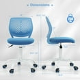 thumbnail image 3 of Costway Kids Desk Chair Ergonomic Swivel Children Mesh Study Height Adjustable Blue, 3 of 7