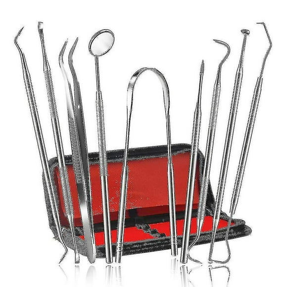 Dental Tools, Dental Hygiene Kit For Teeth, Professional Dental Hygiene Cleaning Kit, Stainless Stee
