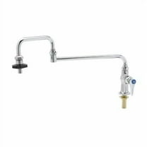 T&S Brass - Pot Filler, Deck Mount, Single Temp, 18'' Double-Joint Nozzle, Insulated On-Off Control