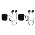 thumbnail image 3 of jesticaly Silicone Wireless for True Wireless Earphone Cover Box Charging Case black 2Set, 3 of 6