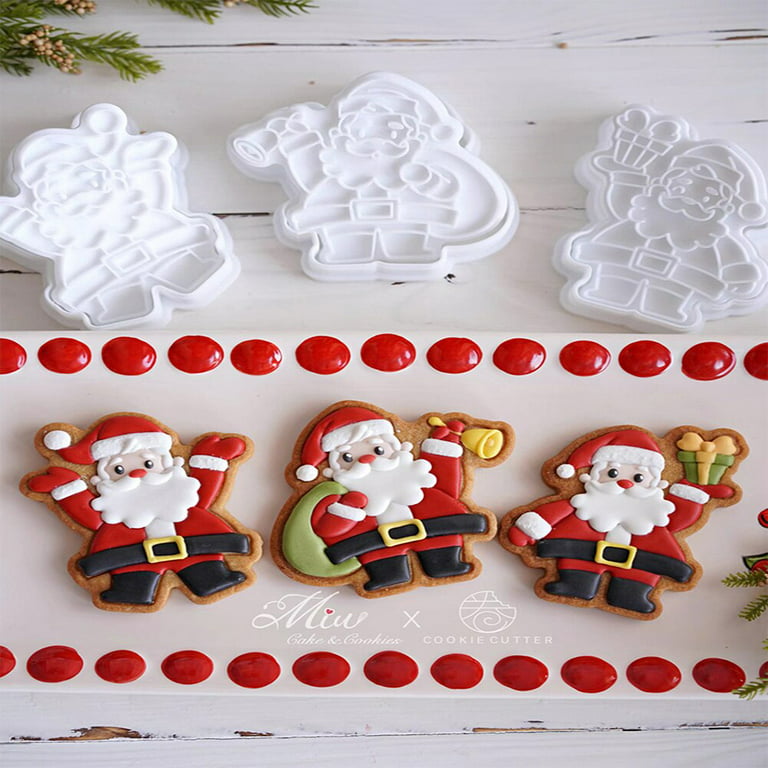 6 Piece Set of Christmas Silicone Molds Candy Baking & More -Celebrate It-  SANTA
