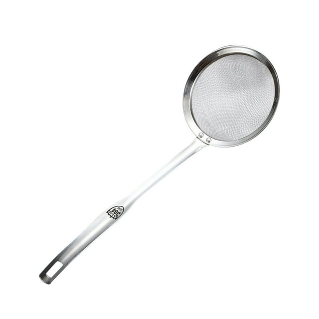 ZZkhGO Stainless Steel Oil Filter Spoon, Fine Mesh Skimmer Spoon, Kitchen Grease Separator for Frying Soup