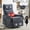 Blue, variant on MAYEERTY Dark Grey Chenille Heat Massage Recliner Chair, 360° Swivel Rocker for Living Room