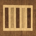 thumbnail image 1 of Ahgly Company Indoor Square Abstract Brown Contemporary Area Rugs, 8' Square, 1 of 4