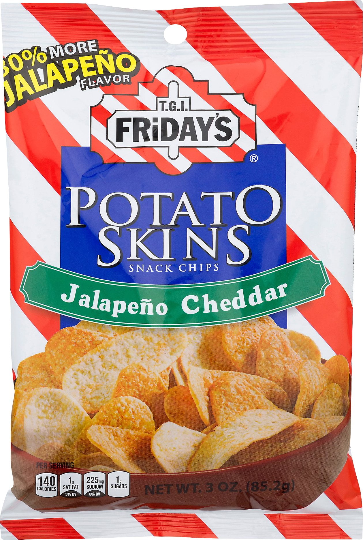 Tgi Fridays Potato Skins Snack Chips Jalapeno Cheddar Walmart Com Walmart Com