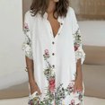 thumbnail image 4 of Cárdigan de manga larga estampado a la moda para mujer, camisa holgada de un solo pecho, camiseta de manga larga con solapa/camisa Pompotops  FGAJ21642, 4 of 9