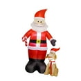 thumbnail image 4 of Papá inflable navideño con de 94,49 pulgadas de , ideal para fiestas, decoración de jardín, adorno navideño para exteriores, vacaciones, 4 of 9