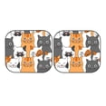 thumbnail image 7 of Haiem Funny Cats Car Windshield Sun Shade (2 Pieces) Foldable Windshield Sun Shade Car Accessories for Truck SUV Pickup-Medium, 7 of 7
