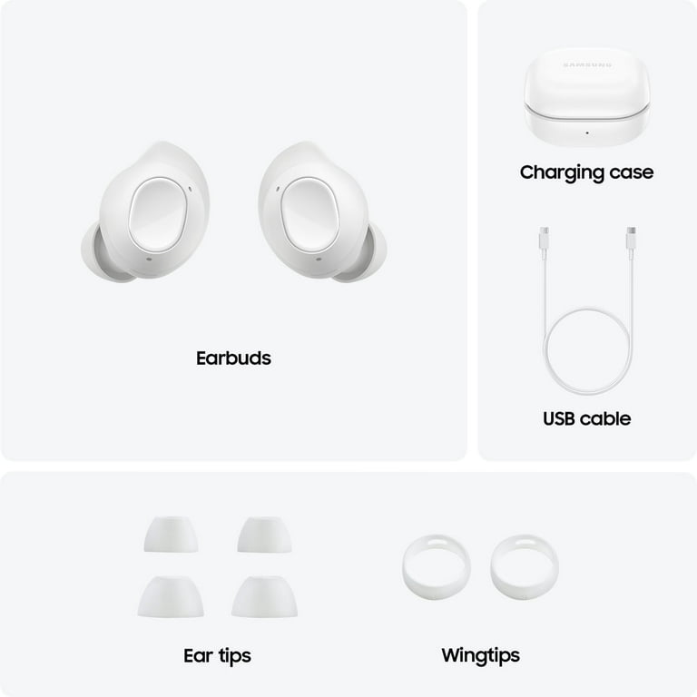 Samsung Galaxy Buds 2 True Wireless Bluetooth Earbuds - White : Target