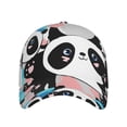 thumbnail image 2 of Balery Panda Cute Pink Hearts Baseball Cap For Women Men,Adjustable Size For Running Workouts And Outdoor Activities All Seasons, 2 of 9