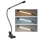 thumbnail image 1 of Lámpara de escritorio, iluminación de lectura con clip ajustable LED, suministros de iluminación de lectura, luz de lectura elegante y moderna, 1 of 12