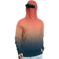 thumbnail image 2 of GrmtClth Sun Protection Hooded for Men 2026 Casual Long Sleeve Top Camping with Mask Clothing Trend Gradient Outfit Gray XL, 2 of 4