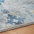 thumbnail image 5 of Addison Rugs Dream Shag Premium Machine Washable Transitional Open Field, Ornate Blue Rectangle Rug, 9' x 12', 5 of 8