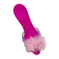 thumbnail image 5 of Dualoai Princess Dress up Shoes Dress up Kids Heels Decoration Shiny Versatile Toy Jelly Sandals for Girls for Birthday Childrens Day pink with feather, 5 of 9