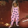 thumbnail image 2 of WERYOUNG Toddler Baby Girl Football Prints Jumpsuit Sleeveless Romper Onesie, Pink, 1-2 Years, 2 of 5