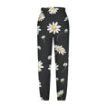 thumbnail image 4 of ZQUUVOU Women's Capris Pants High Waist Casual Boho Print Beach Lightweight Loose Pockets Pants(C-White,S), 4 of 5