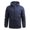 Dark Blue, variant on jjayotai Mens Coat Jacket Clearance Men's Casual Loose Fitting Long Sleeved Zippered Hooded Jacket