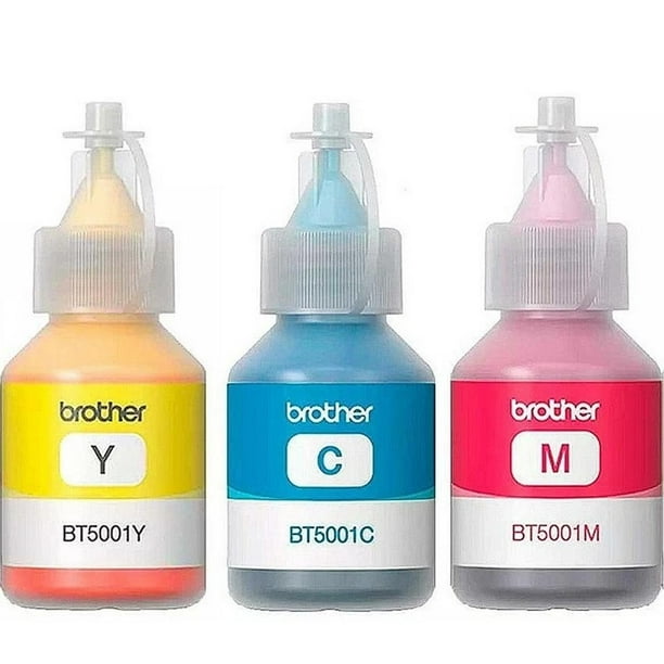 Kit de 4 Tintas BROTHER BTD60BK BT5001Y BT5001M BT5001C Brother BTD60BK BT5001Y BT5001M BT5001C