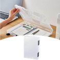 thumbnail image 1 of destyer Transparent Portable File Case Double-buckle with Organizers Double-buckle Durable Case Handle Box Containers A5 Thick Black, 1 of 9