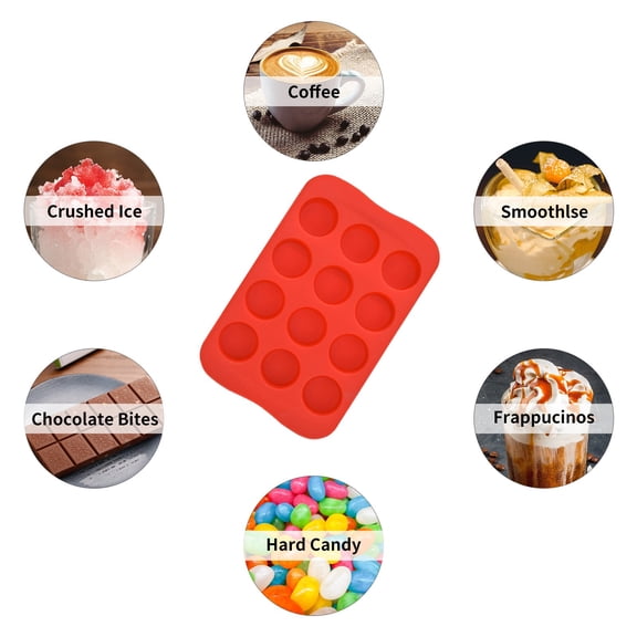 Momihoom Non-Stick Silicone Mini Round Cavity Mold, Versatile Baking Tray for Muffins, Chocolates, Homemade Treats