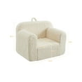 thumbnail image 7 of Iwicker Kids Club Chair Toddler Couch Baby Sofa Chair with Sherpa Fabric, Beige, 7 of 7