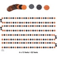 thumbnail image 4 of Cheerland Glitter Black Orange White Polka Dot Paper Hanging Banner, 52 ft, 4 of 6