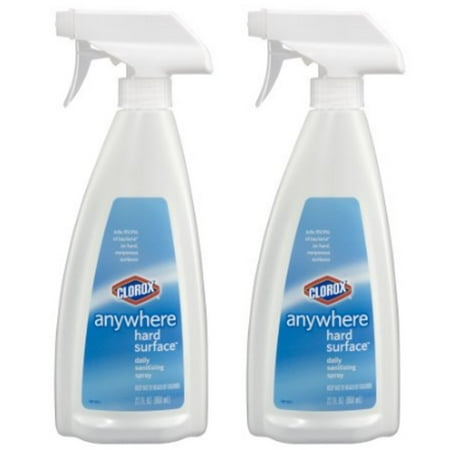 (2 Pack) Clorox Anywhere Hard Surface Daily Sanitizing Spray, 22