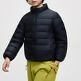 thumbnail image 2 of KAUOD Boys Girls Quilted Puffer Jackets Lightweight Soft Zip up Turtleneck down Coats Kids Winter Padded Warm Outwear, 2 of 6