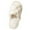 White, variant on Xfvqtps Large Size Fuzzy Slippers for Womens Open Toe Grid Pattern Slip on Solid Color Fluffy Plush Thick Bottom Non Slip Cozy Indoor Outdoor House Warm Winter Fluffy Slippers Green