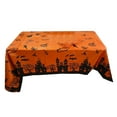 thumbnail image 1 of LYU Halloween Tablecloth Eye-catching Horrible Washable Waterproof Stain-resistant Decoration Rectangular Halloween Blood Handprints Table Cover Horror Props for Party, 1 of 8