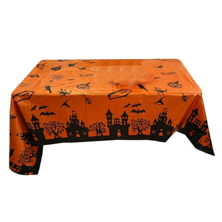 

LYU Halloween Tablecloth Eye-catching Horrible Washable Waterproof Stain-resistant Decoration Rectangular Halloween Blood Handprints Table Cover Horror Props for Party
