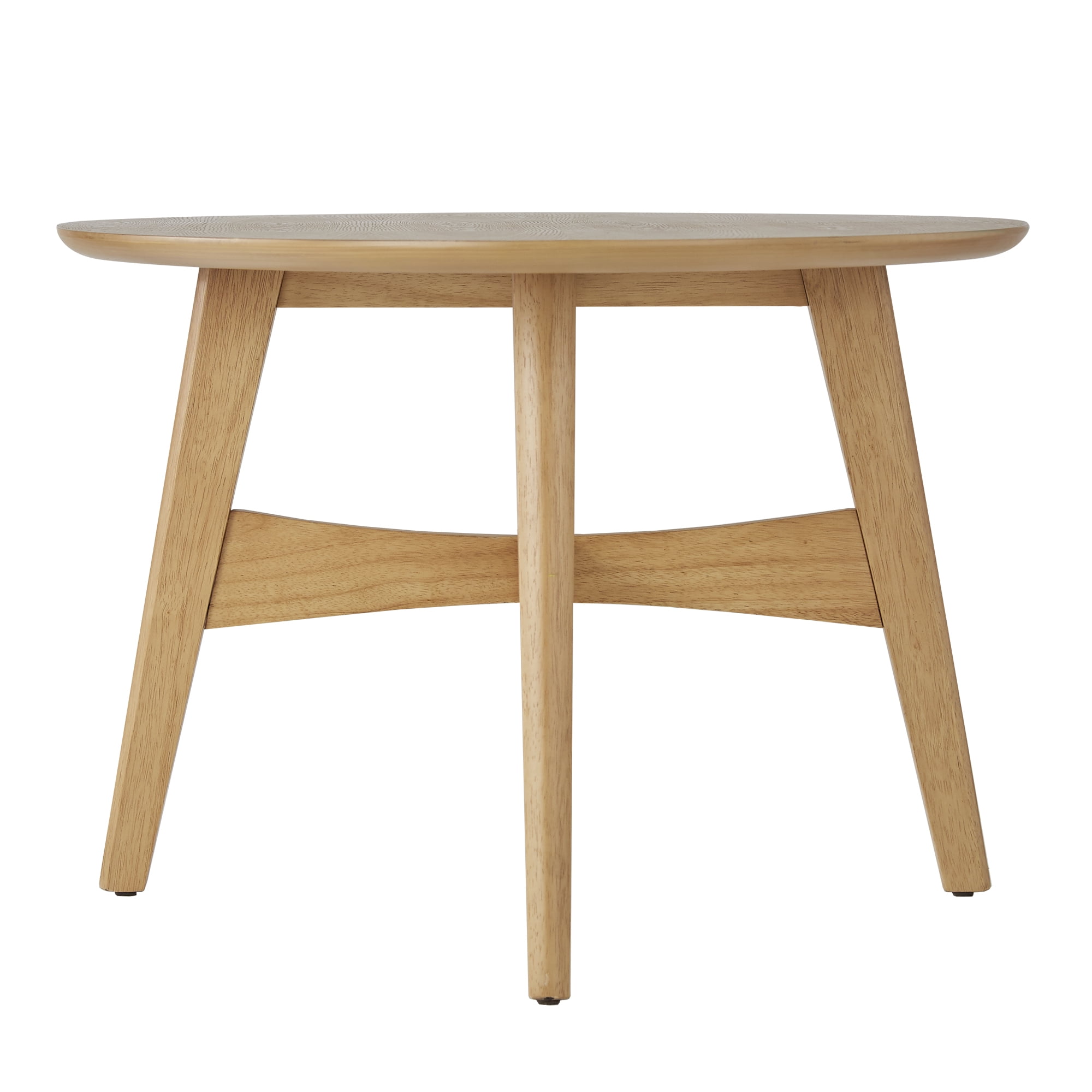 Weston Home Carole Modern Oval Wood Coffee Table, Natural Oak