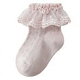 thumbnail image 4 of 4 Uds calcetines de niña bebé calcetines con volantes súper suaves calcetines de encaje para niñas calcetines bonitos con volantes para niñas de 3 a 5 años, 4 of 5