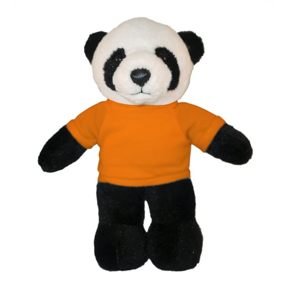 Plushland 8 Inch Floppy Panda with Tee Plush Stuffed Animal Personalized Gift - Custom Text on Shirt - Great Present for Mothers Day, Valentine Day, Graduation Day, Birthday
