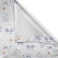 thumbnail image 6 of Ambesonne Dutch Grommet Curtain, Classic Clogs Bicycles, 50" x 54", Navy Blue Orange, 6 of 6