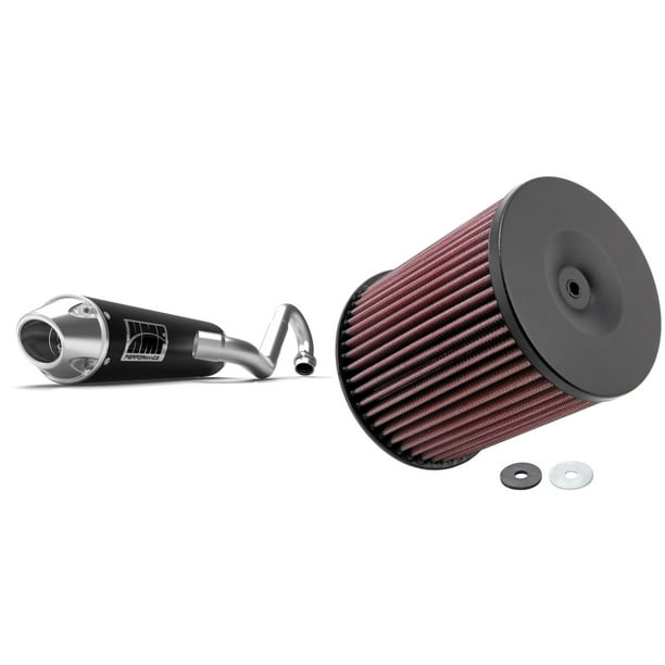 K&N Air Filter & HMF Black PerformanceSeries Full System Exhaust Euro