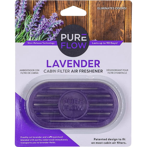 Lavender, Pureflow Cabin Filter Air Freshener with Odor Eliminator