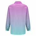 thumbnail image 7 of Breezora Women's Blouse Waffle Texture Button Down Long Sleeve Fall Shirt for Cozy Work and Camping Comfort M Size Pink, 7 of 7