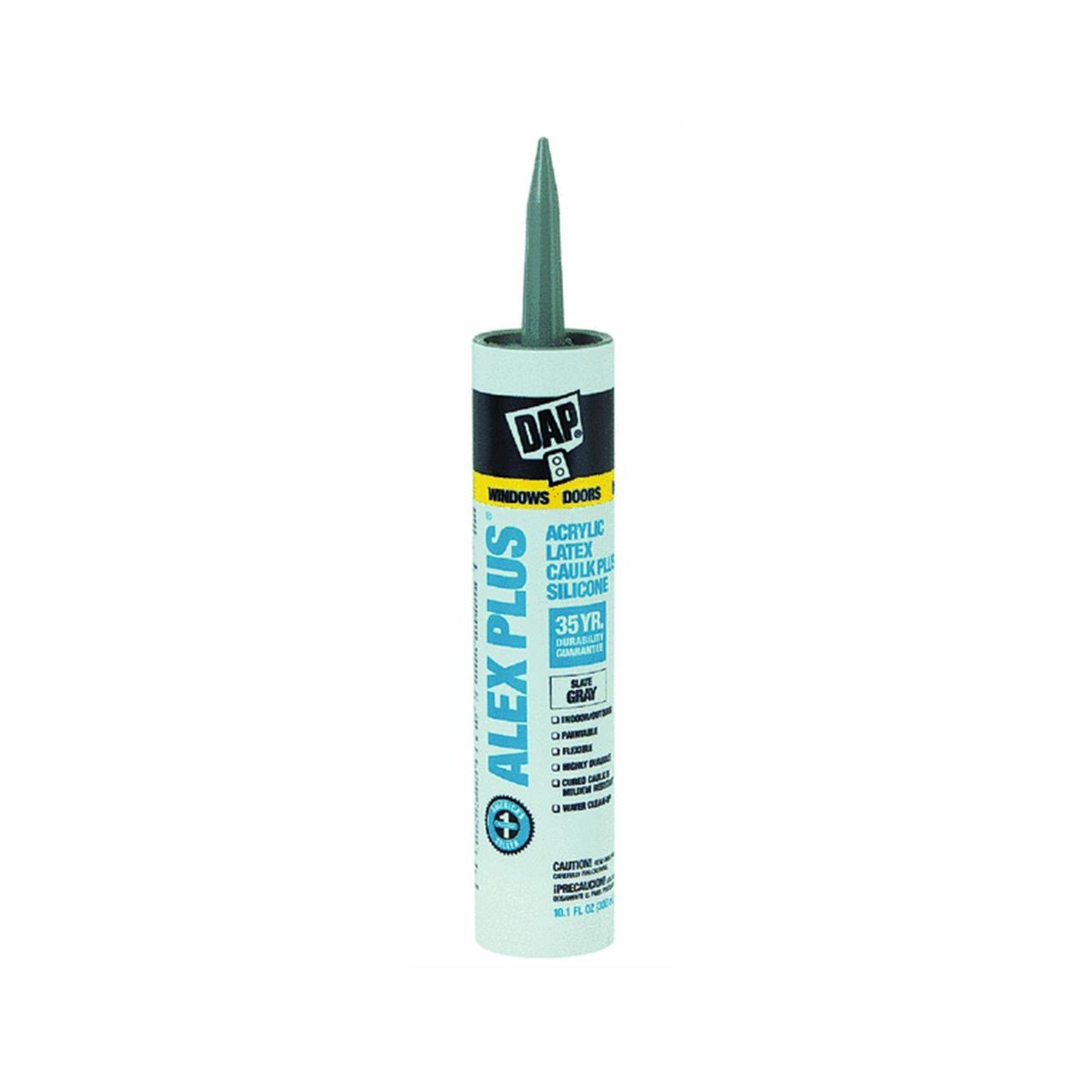 Alex Plus 10.1 oz. Slate Gray Acrylic Latex Caulk With Silicone