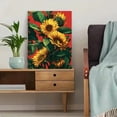 thumbnail image 5 of Vibrant Sunflower Botanical Canvas Wall Art, Bright Floral Print for Living Room, Bedroom, Kitchen and Dining Room Decor, 5 of 8