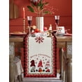thumbnail image 2 of St Patrick''s Day Dining Table Runner, Spring Shamrock Clover Leaves Dresser Scarves Black White Plaid Farmhouse Coffe Table Runners ​Linen Burlap for Kitchen Decor, 2 of 6