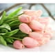thumbnail image 4 of PTOOTP Tulipanes artificiales de tacto real, flores de tulipán de imitación para decoración de bodas, fiestas, balcones, patios y bares., 4 of 8