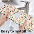 thumbnail image 6 of Kdxio Crabs Shrimps Pattern Non-Slip Diatom Mud Faucet Drain Pad,Self Absorbent Mat for Kitchen Sink for Variety Kitchen & Bathroom Countertops, 6 of 7