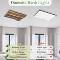 thumbnail image 5 of Colorful Vintage Magnetic Fluorescent Light Covers for Ceiling Lights 2 x 4 Feet, Vintage Wooden Farmhouse Office Classroom Kitchen Drop Ceiling Light Covers Lighting Filters Shade Panel 3 Packs, 5 of 9