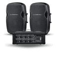 thumbnail image 1 of Kit Audio Profesional Audiobahn: Consola Amplificada 8 Canales (APM8300i) + Bafle Pasivo 15" 400W (PASSIVE15) con Bluetooth y USB, 1 of 3